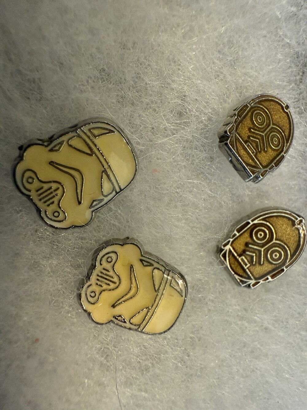 Star Wars LFL Orig Lucas Film Limited Stud Earrings Darth Vader and C-3PO
